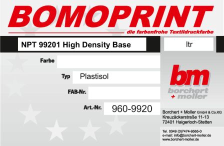 NPT 0992 High Density Base